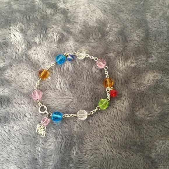 Silver Multi-Crystal Bracelet - Picture 1 of 5